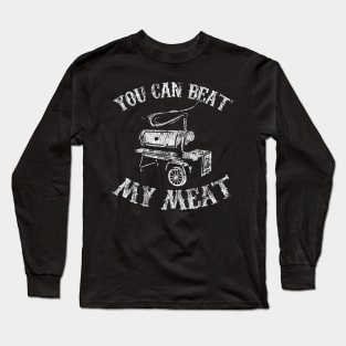 Funny BBQ Pit Reverse Flow Smoker Accessory Dad Grill Gift Long Sleeve T-Shirt